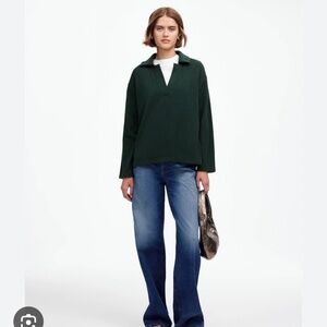 Madewell Relaxed Long Sleeve Polo Tee